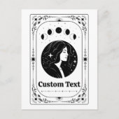 Aangepaste Tarot Astrologie Magische Whimsical Voo Briefkaart (Voorkant)