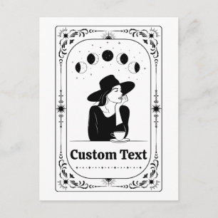 Aangepaste Tarot Astrologie Voorspelling Magie Die Briefkaart