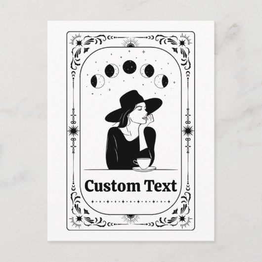 Aangepaste Tarot Astrologie Voorspelling Magie Die Briefkaart (Voorkant)