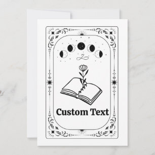 Aangepaste Tarot Boek Club Magische Heksachtige Mo Kaart