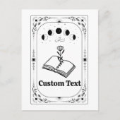 Aangepaste Tarot Boek Liefhebber Hemel Astrologie Briefkaart (Voorkant)