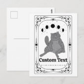 Aangepaste Tarot: Grappige Kat Zodiac Hemelse Whim Briefkaart (Voorkant / Achterkant)