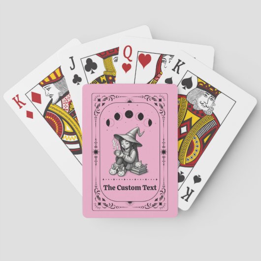 Aangepaste Tarot Hekserij Hemels Maan Whimsisch Ma Pokerkaarten (Achterkant)