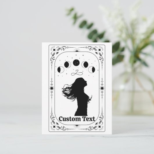 Aangepaste Tarot Hemel Astrologie Horoscoop Magisc Briefkaart (Staand voorkant)