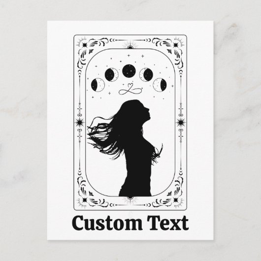 Aangepaste Tarot Hemel Astrologie Voorspelling Mag Briefkaart (Voorkant)