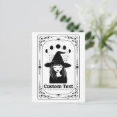 Aangepaste Tarot Hemel Maan Whimsy Halloween Feest Briefkaart (Staand voorkant)