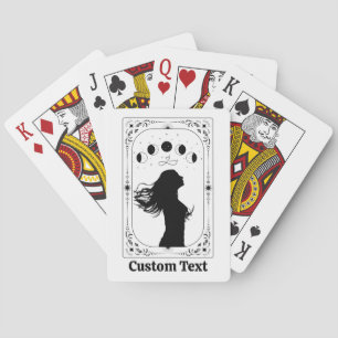 Aangepaste Tarot Hemelmaan Bruid Meisjesuitje Pokerkaarten