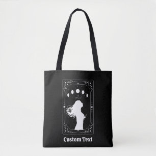 Aangepaste Tarot Mystieke Dierenriem Feministische Tote Bag