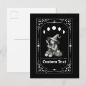 Aangepaste Tarot Whimsical Dierenriem Heks Hemels Briefkaart (Voorkant / Achterkant)