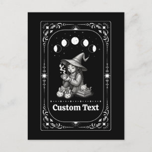 Aangepaste Tarot Whimsical Dierenriem Heks Hemels  Briefkaart