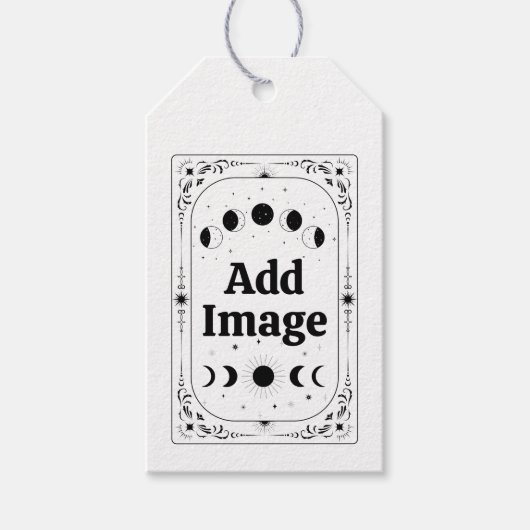 Aangepaste Tarot Zodiac Hemel Astrologische Fortun Cadeaulabel (Voorkant)