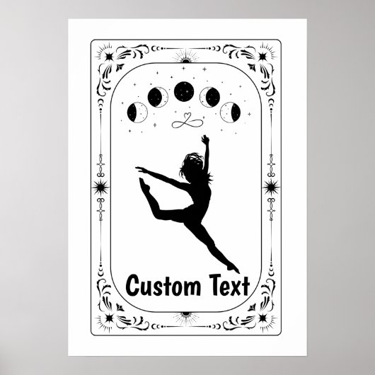 Aangepaste Tarot Zodiac Hemelse Danser Moderne Bal Poster (Voorkant)
