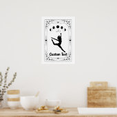 Aangepaste Tarot Zodiac Hemelse Danser Moderne Bal Poster (Keuken)