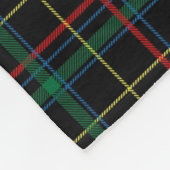 Aangepaste tartaangroene vlakke reisschoot fleece deken (Hoek)