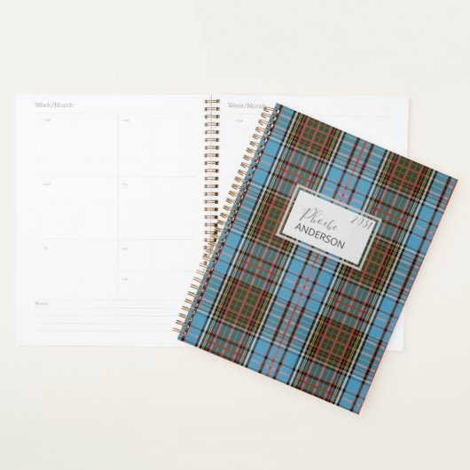 Aangepaste Tartan Clan Anderson spelerscontrole Planner (Display)