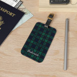 Aangepaste Tartan Clan Black Watch Pset Bagagelabel<br><div class="desc">Custom Clan Black Watch tartan blauw groen en donkergrijs check design bagagelabel Perfect cadeau voor familie, vader, man of andere speciale cadeau geven gelegenheden. Vier alle dingen traditie en familie clan met deze coole Clan Black Watch tartan print bagagelabel. Voeg een naam toe door op de knop "Personaliseren" hierboven te...</div>