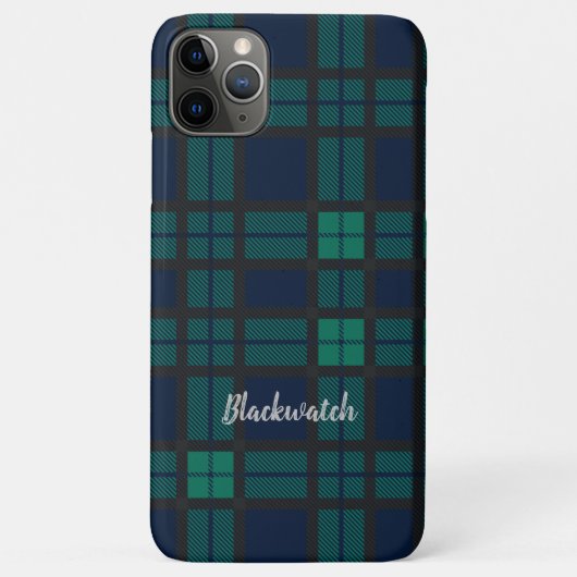 Aangepaste Tartan Clan Black Watch Pset Case-Mate iPhone Case (Achterkant)