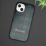 Aangepaste Tartan Clan Black Watch Pset Case-Mate iPhone Case<br><div class="desc">Custom Clan Black Watch tartan blauw groen en donkergrijs check design phone case voor iedereen die van klassieke en elegante cover houdt voor hun waardevolle bezittingen. Perfect geschenk voor familie, vader, echtgenoot of ander speciaal geschenk bij gelegenheden. Met deze coole Clan Black Watch tartan print iPhone cover vieren we alle...</div>