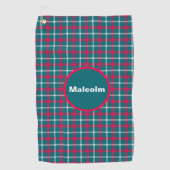 Aangepaste Tartan Golf Towel Golfhanddoek (Voorkant)
