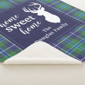 Aangepaste Tartan Holiday Clan Douglas Pset Sherpa Deken (3/4)