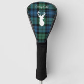 Aangepaste Tartan Kerstmis Campbell Pset Golfheadcover (Voorkant)