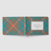 Aangepaste Tartan Rustic Wilson Schotse Plaid Trou Gastenboek (Volledig)