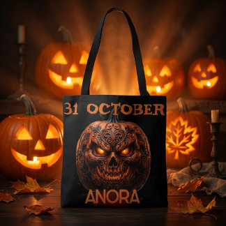 Aangepaste tas '31 oktober griezelige pompoen Hall