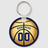 Aangepaste tas Labels. Gepersonaliseerde Basketbal Sleutelhanger (Achterkant)