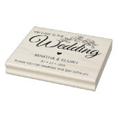 Aangepaste tas met afstempeling voor Floral Script Rubberstempel (Stempel)