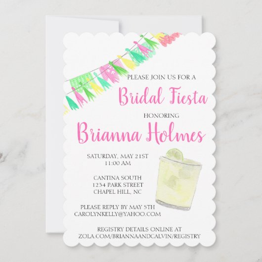 Aangepaste Tassel Papel Picado Pink Green Fiesta Kaart (Voorkant)