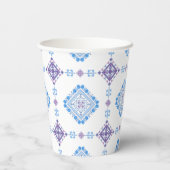 Aangepaste Tatreez Thobe Henna Party Papieren Bekers (Achterkant)