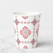 Aangepaste Tatreez Thobe Henna Party Papieren Bekers (Achterkant)
