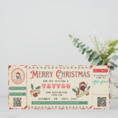 Aangepaste Tattoo GiftCard Ticket Certificaat Bon Kaart (Staand voorkant)