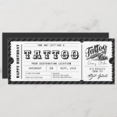 Aangepaste Tattoo GiftCard Ticket Certificaat Vouc Kaart (Voorkant / Achterkant)