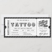 Aangepaste Tattoo GiftCard Ticket Certificaat Vouc Kaart (Voorkant)