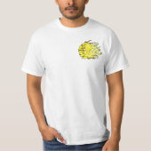 Aangepaste tattoo zon ontwerp t-shirt (Voorkant)