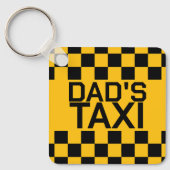 Aangepaste taxi gepersonaliseerde naam sleutelhanger (Voorkant)