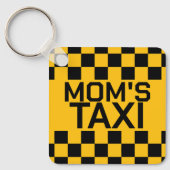 Aangepaste taxi gepersonaliseerde naam sleutelhanger (Voorkant)