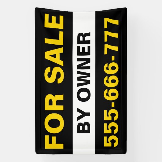 Aangepaste Te Koop Door Eigenaar Vastgoed Vastgoed Spandoek (Verticaal)