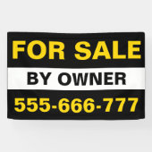 Aangepaste Te Koop Door Eigenaar Vastgoed Vastgoed Spandoek (Horizontaal)