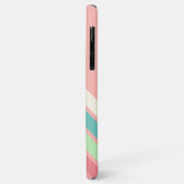 Aangepaste Teal Blauwe Aqua Koraal Lime Groene Str Case-Mate iPhone Case (Achterkant/links)