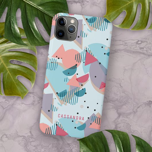 Aangepaste Teal Blauwe Blush Perzik Oranje Roze Mo Case-Mate iPhone Case
