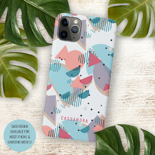 Aangepaste Teal Blauwe Blush Perzik Oranje Roze Mo iPhone 16 Pro Max Hoesje