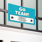 Aangepaste Teal Team-banner Spandoek (Buitenkant Gebouw)