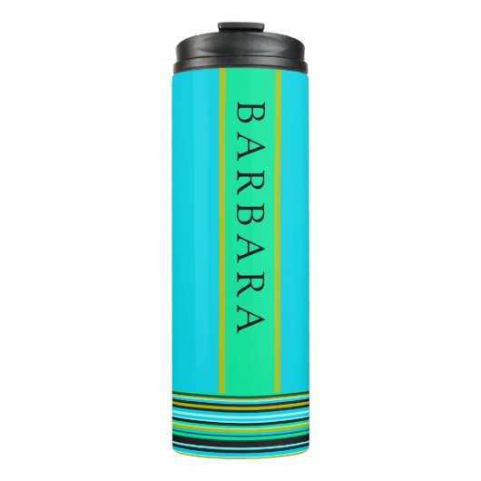 Aangepaste Teal Thermische Bekerk Thermosbeker (Voorkant)