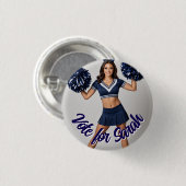 Aangepaste teamfoto knopspeld, Badge met persoonli Ronde Button 3,2 Cm (Voorkant /achterkant)