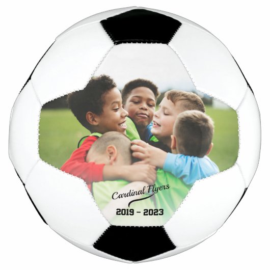 Aangepaste teamfoto voetbal (Voorkant)