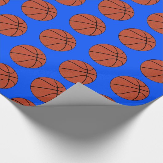 Aangepaste teamkleuren Basketball Player-poorten Cadeaupapier (Hoek)