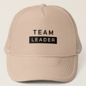 Aangepaste teamleider Trucker Hat voor groepsevene Trucker Pet (Voorkant)