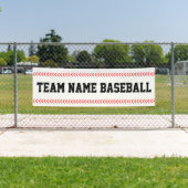Aangepaste teamnaam Baseball Outfield Fence Spandoek (Insitu)